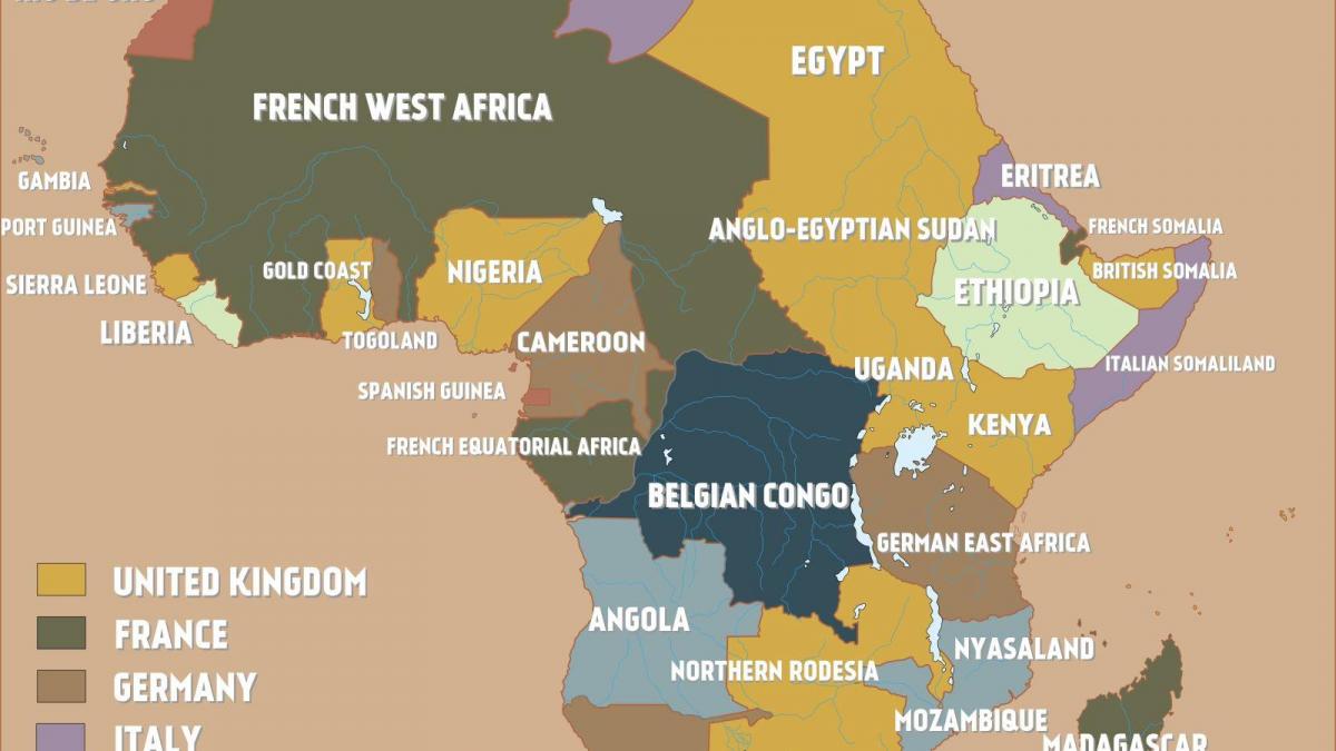 Peta dari inggris Kamerun