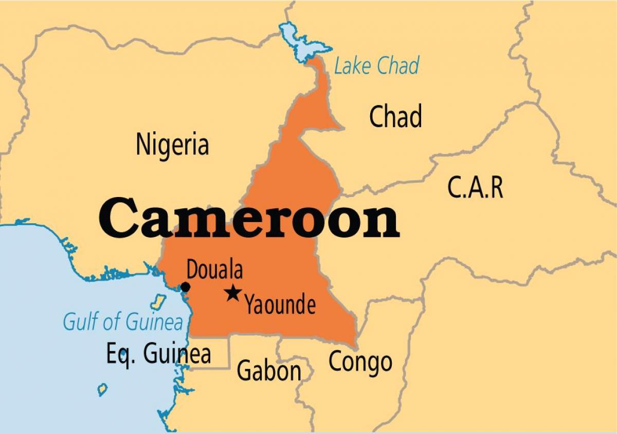 Peta dari yaounde, Kamerun