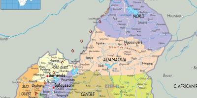Kamerun peta daerah