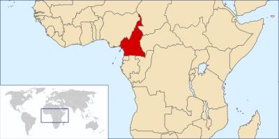 Kamerun lokasi pada peta dunia