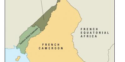 Peta uno negara Kamerun