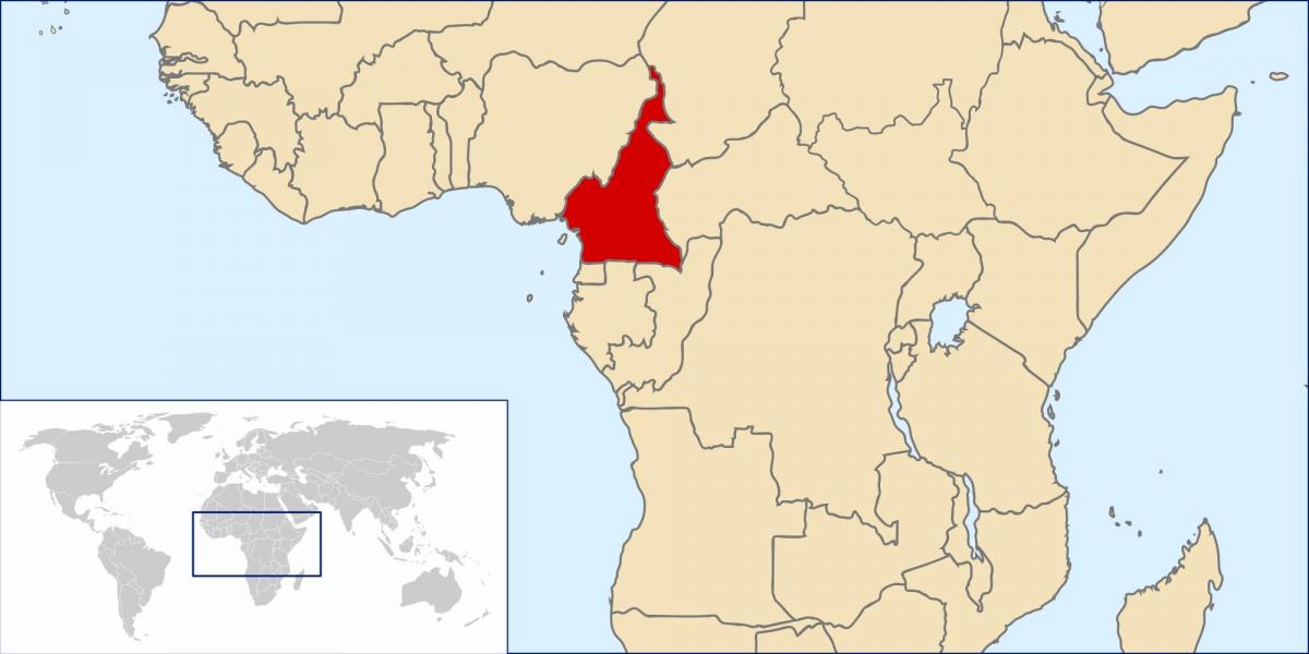 Kamerun lokasi pada peta dunia
