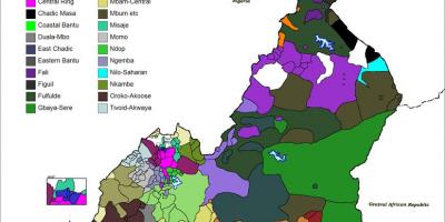 Peta dari Kamerun bahasa